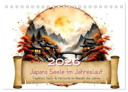Cover-Bild zum Titel 'Japans Seele im Jahreslauf (Tischkalender 2026 DIN A5 quer), CALVENDO Monatskalender' von 'Liam Blue'