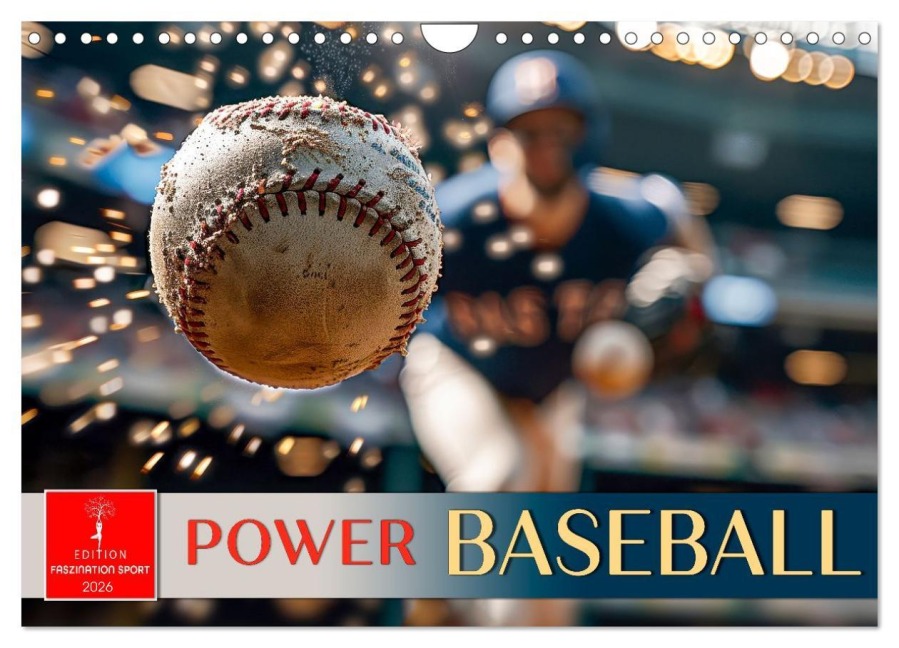 Power Baseball (Wandkalender 2026 DIN A4 quer), CALVENDO Monatskalender - Peter Roder