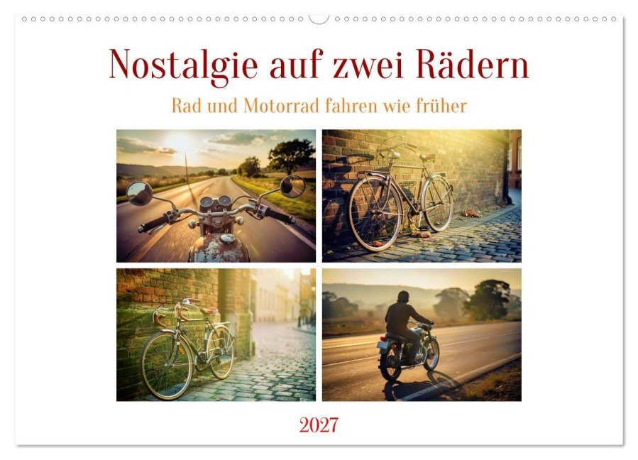 Nostalgie auf zwei Rädern (Wandkalender 2027 DIN A2 quer), CALVENDO Monatskalender - Torsten Irmer