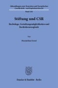 Cover-Bild zum Titel 'Stiftung und CSR' von 'Maximilian Fessel'