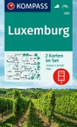 KOMPASS Wanderkarten-Set 2202 Luxemburg (2 Karten) 1:50.000 - 