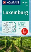 Cover-Bild zum Titel 'KOMPASS Wanderkarten-Set 2202 Luxemburg (2 Karten) 1:50.000' von ''