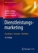Cover-Bild zum Titel 'Dienstleistungsmarketing' von 'Heribert Meffert, Manfred Bruhn, Karsten Hadwich'