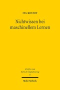 Cover-Bild zum Titel 'Nichtwissen bei maschinellem Lernen' von 'Iva Kostov'