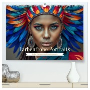 Cover-Bild zum Titel 'Farbenfrohe Portraits (hochwertiger Premium Wandkalender 2027 DIN A2 quer), Kunstdruck in Hochglanz' von 'Torsten Irmer'