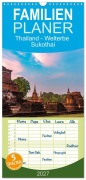 Cover-Bild zum Titel 'Familienplaner 2027 - Thailand - Welterbe Sukothai mit 5 Spalten (Wandkalender, 21 x 45 cm) CALVENDO' von 'Peter Schickert'