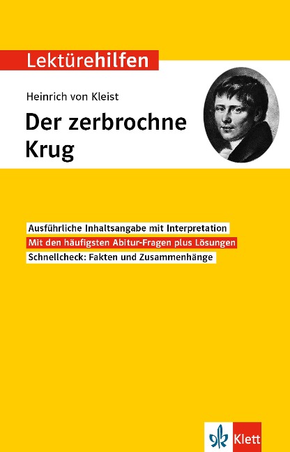 Klett Lektürehilfen Heinrich von Kleist, Der zerbrochne Krug - 