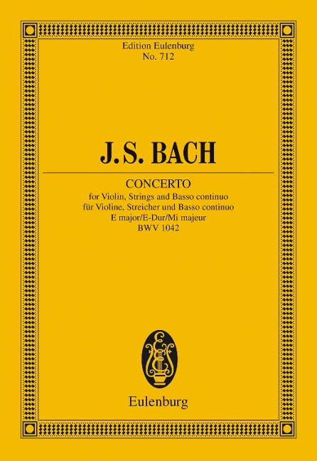 Violin Concerto, E major - Johann Sebastian Bach