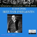 Cover-Bild zum Titel 'Brief einer Unbekannten' von 'Stefan Zweig'