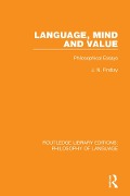 Cover-Bild zum Titel 'Language, Mind and Value' von 'J. N. Findlay'