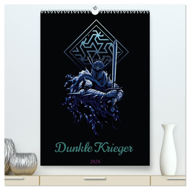 Dunkle Krieger (hochwertiger Premium Wandkalender 2026 DIN A2 hoch), Kunstdruck in Hochglanz - Luca Schmidt