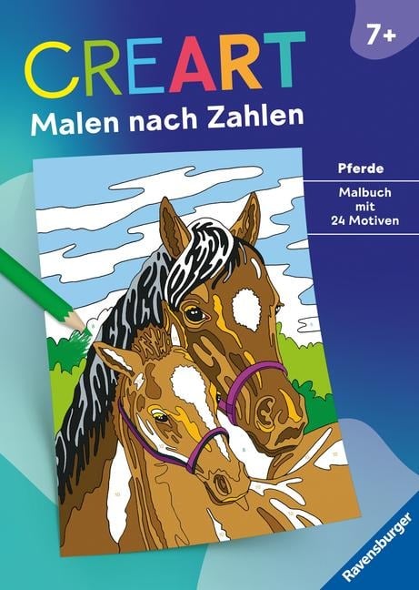 CreArt Malen nach Zahlen ab 7: Pferde - 