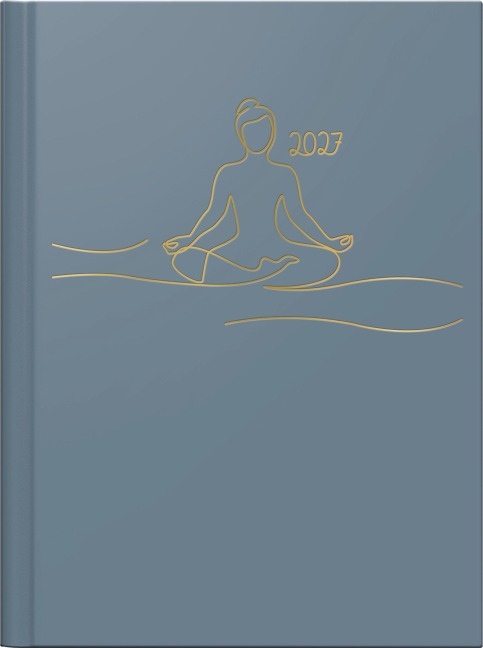 rido/idé 7013607037 Taschenkalender Premium Young Line Mini 2027 "Yoga" A6, Papier - 