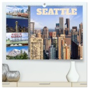 Cover-Bild zum Titel 'SEATTLE Unvergessliche Tour durch die Stadt und das Umland (hochwertiger Premium Wandkalender 2026 DIN A2 quer), Kunstdruck in Hochglanz' von 'Melanie Viola'