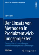 Cover-Bild zum Titel 'Der Einsatz von Methoden in Produktentwicklungsprojekten' von 'Marc Graner'