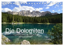 Cover-Bild zum Titel 'Die Dolomiten - Wanderparadies in Südtirol (Tischkalender 2026 DIN A5 quer), CALVENDO Monatskalender' von 'Joachim Barig'