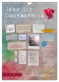 Jahr der Dankbarkeit ¿ Scrapbooking-Kalender (Wandkalender 2025 DIN A4 hoch), CALVENDO Monatskalender - Ulrike Gruch