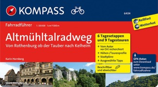 Cover-Bild zum Titel 'KOMPASS Fahrradführer Altmühltal-Radweg von Rothenburg ob der Tauber nach Kelheim' von 'Karin Hornberg'