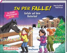 Cover-Bild zum Titel 'In der Falle! Gefahr auf dem Reiterhof - Ein Escape-Adventskalender für Kids' von 'Anna Lisa Kiesel'