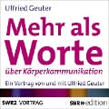 Cover-Bild zum Titel 'Mehr als Worte' von 'Ulfried Geuter'