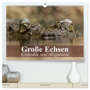 Cover-Bild zum Titel 'Große Echsen. Krokodile und Alligatoren (hochwertiger Premium Wandkalender 2026 DIN A2 quer), Kunstdruck in Hochglanz' von 'Elisabeth Stanzer'