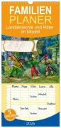Familienplaner 2026 - Landsknechte und Ritter im Modell mit 5 Spalten (Wandkalender, 21 x 45 cm) CALVENDO - Klaus-Peter Huschka