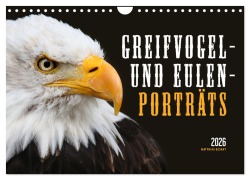 Cover-Bild zum Titel 'GREIFVOGEL- UND EULENPORTRÄTS (Wandkalender 2026 DIN A4 quer), CALVENDO Monatskalender' von 'Matthias Besant'