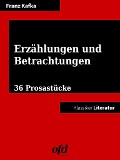 Cover-Bild zum Titel 'Erzählungen und Betrachtungen' von 'Franz Kafka'