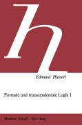 Cover-Bild zum Titel 'Formale und Transzendentale Logik' von 'Edmund Husserl, Petra Janssen'