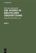 Cover-Bild zum Titel 'Philo von Alexandria: Die Werke in deutscher Übersetzung. Band 2' von 'Philo von Alexandria'