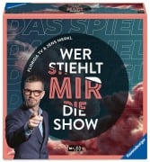 Cover-Bild zum Titel 'Wer stiehlt mir die Show? - Gesellschaftsspiel & Brettspiel ab 10 Jahre' von 'Jens Merkl, Florida TV, Seven. One Licensing'