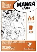 Cover-Bild zum Titel 'Papier für Manga, Packung/Etui mit 40 Blatt A4 200g' von ''