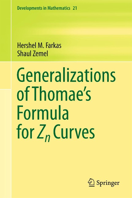 Generalizations of Thomae's Formula for Zn Curves - Shaul Zemel, Hershel M. Farkas