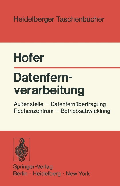 Datenfernverarbeitung - H. Hofer