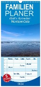 Familienplaner 2024 - Watt'n Kalender: Nordseeküste mit 5 Spalten (Wandkalender, 21 x 45 cm) CALVENDO - Jeannine Raehse