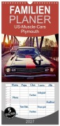Cover-Bild zum Titel 'Familienplaner 2027 - US-Muscle-Cars - Plymouth mit 5 Spalten (Wandkalender, 21 x 45 cm) CALVENDO' von 'Reiner Silberstein'