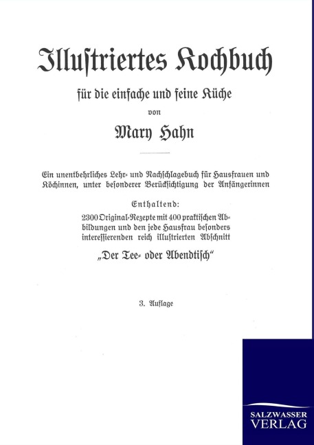 Illustriertes Kochbuch - Mary Hahn