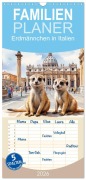 Cover-Bild zum Titel 'Familienplaner 2026 - Erdmännchen in Italien mit 5 Spalten (Wandkalender, 21 x 45 cm) CALVENDO' von 'Stanley Hinz'