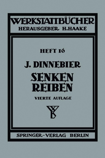 Senken und Reiben - J. Dinnebier