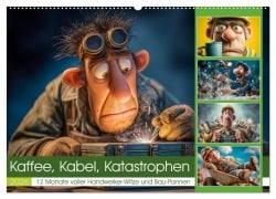 Cover-Bild zum Titel 'Kaffee, Kabel, Katastrophen (Wandkalender 2026 DIN A2 quer), CALVENDO Monatskalender' von 'Steffen Gierok-Latniak'