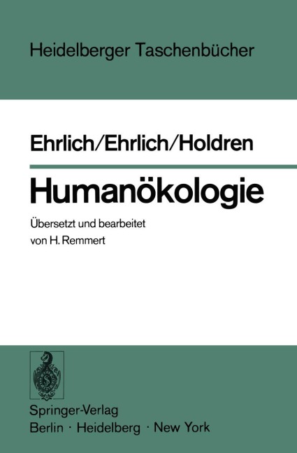 Humanökologie - P. R. Ehrlich, J. P. Holdren, A. H. Ehrlich