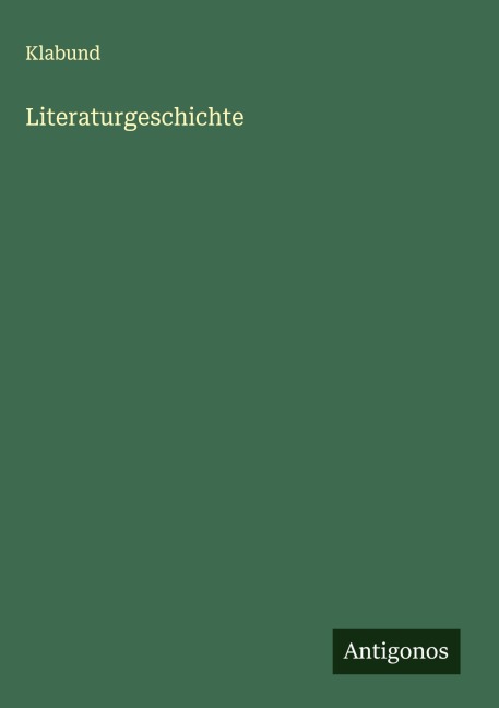 Literaturgeschichte - Klabund