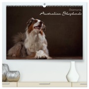 Cover-Bild zum Titel 'Charmante Australian Shepherds (hochwertiger Premium Wandkalender 2026 DIN A2 quer), Kunstdruck in Hochglanz' von 'Jana Behr'