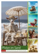 Cover-Bild zum Titel 'Pfoten im Sand (Wandkalender 2026 DIN A2 hoch), CALVENDO Monatskalender' von 'Steffen Gierok-Latniak'