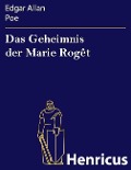 Cover-Bild zum Titel 'Das Geheimnis der Marie Rogêt' von 'Edgar Allan Poe'