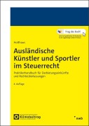 Cover-Bild zum Titel 'Ausländische Künstler und Sportler im Steuerrecht' von 'Jörg Holthaus'