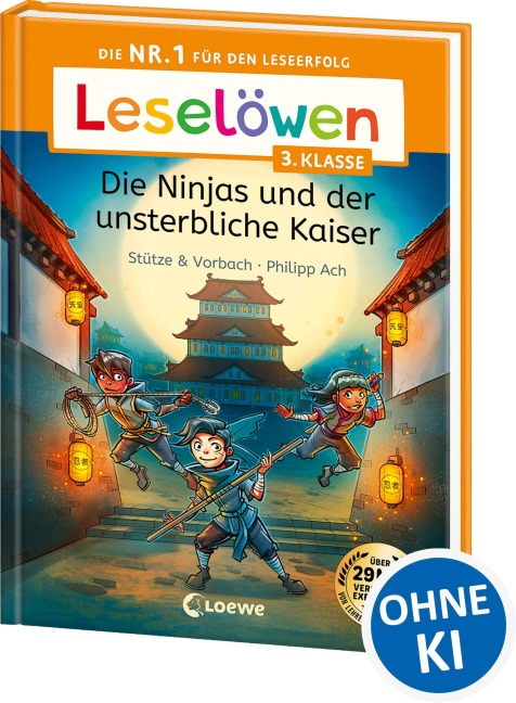 Leselöwen 3. Klasse - Die Ninjas und der unsterbliche Kaiser - Stütze & Vorbach