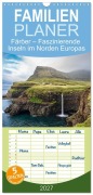 Cover-Bild zum Titel 'Familienplaner 2027 - Färöer - Faszinierende Inseln im Norden Europas mit 5 Spalten (Wandkalender, 21 x 45 cm) CALVENDO' von 'Mlenny Photography : Alexander Hafemann'