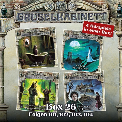 Gruselkabinett, Folgen 101, 102, 103, 104 - E. F. Benson, M. R. James, Charles Webster Leadbeater, Edith Wharton