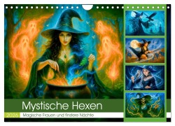 Cover-Bild zum Titel 'Mystische Hexen - Magische Frauen und finstere Nächte (Wandkalender 2026 DIN A4 quer), CALVENDO Monatskalender' von 'Anja Frost'